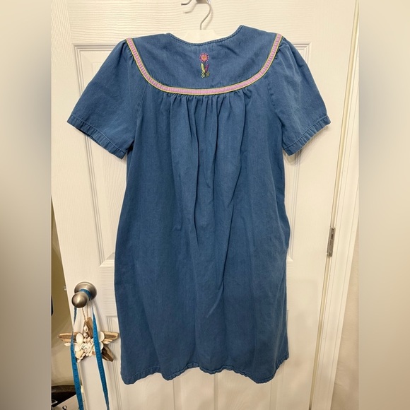 Go Softly Patio Women's Short Sleeve Flowers  Farmcore Muu Muu Midi Dress Small - Picture 4 of 5